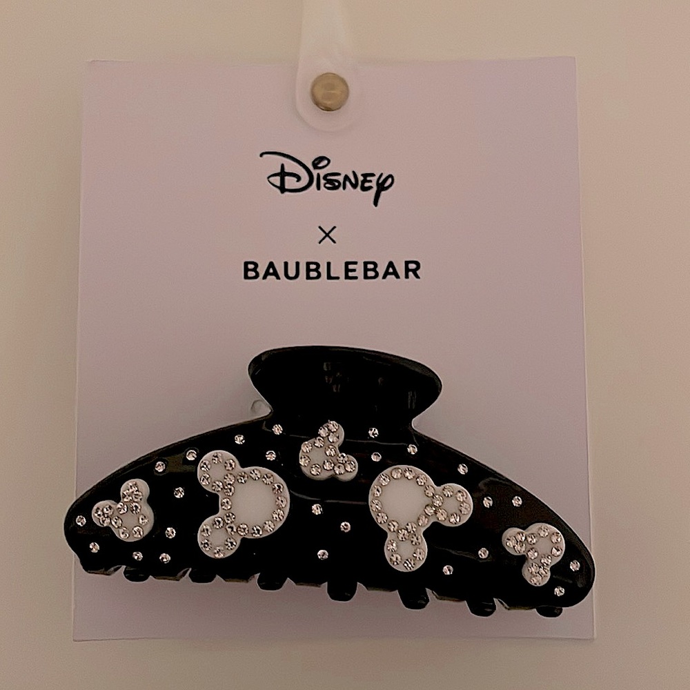 Disney x Bauble Bar Mickey Mouse claw clip w/rhinestones. NEW